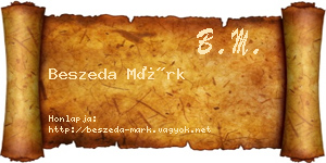 Beszeda Márk névjegykártya