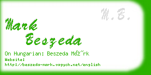 mark beszeda business card